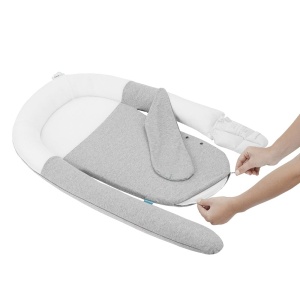 Babynest CloudNest Babymoov - 100 ecologic, cu perna de caldura, gri - Img 2