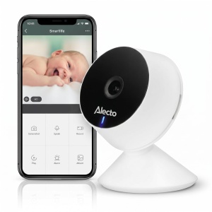 Babyphone Alecto SMARTBABY5 cu camera HD, infrarosu, alb