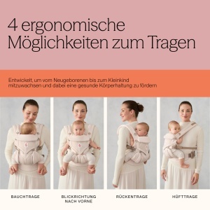 Babytrage Ergobaby Omni Classic pentru Nou-nascuti si Copii 0-48 luni, Ergonomic, 4 Pozitii - Img 5