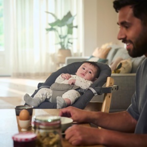 Babywippe Bebeconfort Timba Baby 2-in-1, 0-9 kg, 2 pozitii de inclinare, gri - Img 8