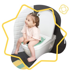 Badabulle Toilettensitz pliabil pentru copii Design ursulet Compact si antialunecare - Img 2