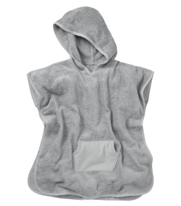 Badeponcho pentru bebelusi Rotho Babydesign, gri, material bambus si bumbac