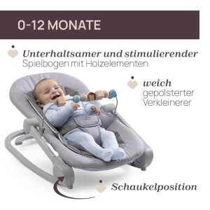 Balansoar Chicco Magia 2-in-1, suport pentru bebelusi pana la 18 kg, include mini-reductor - Img 2