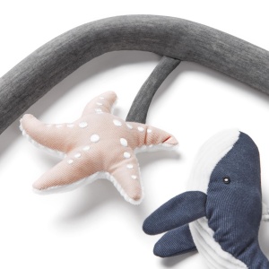 Balansoar Ergobaby Evolve cu Spielbogen, pentru bebelusi, Ocean Wonders - Charcoal - Img 4