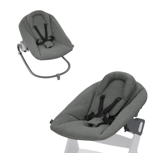 Balansoar si Suport pentru Incepatori Hauck Alpha Bouncer Premium Gri Inchis