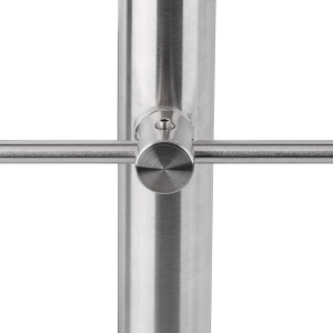 Balustrada din inox Relaxdays, 1,5 m, cu 2 posturi, pentru interior si exterior - Img 6