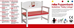 Banca de jucarie Roba Teddy College, alba, din lemn, capacitate 5 kg - Img 3