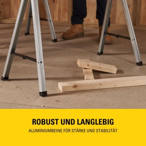 Banci de lucru pliabile STANLEY 340 kg, metalice, set de 2, cu maner si curea, negre - Img 6