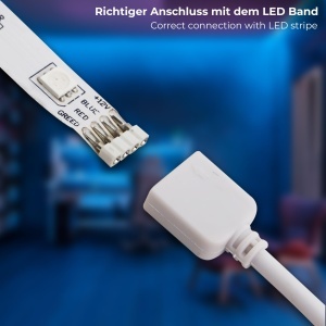 Banda LED B.K.Licht 5m RGB cu telecomanda, dimabila, autoadeziva - Img 8
