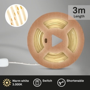 Banda LED BRILONER 3m, Warmwei, Autoadeziva, 18W, 1650 Lumen - Img 2