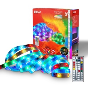 Banda LED Briloner 5m cu Telecomanda, RGBIC, Dimmabila, 24W