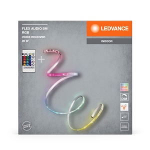 Banda LED cu sunet LEDVANCE FLEX AUDIO 5M, 21W, 320lm, alb cald - Img 12