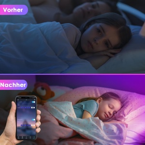 Banda LED HOVVIDA 5m, 150 LED-uri RGB, Control APP si Telecomanda - Img 7