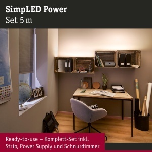 Banda LED Paulmann 789.60 SimpLED 5m 50W Alb Neutru cu Dimmer - Img 2