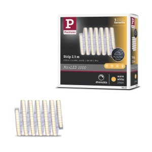 Banda LED Paulmann MaxLED 1000, 2,5m, 29W, Lumina calda, IP44