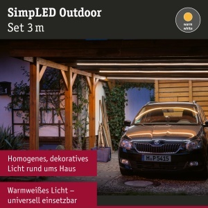 Banda LED Paulmann SimpLED 3m Lumina Calda IP65 - Img 3