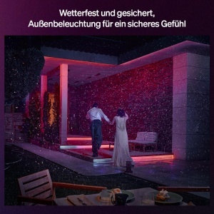 Banda LED Philips Hue Flux Outdoor, 10 metri, 3000 lm, colorata, rezistenta la intemperii - Img 5