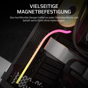 Banda LED RGB CORSAIR LS430 Aurora 430mm, 49 LED-uri, Magnetica - Img 5