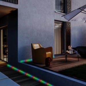 Banda LED RGB Solar Briloner 10 Metri, 2 Moduri de Iluminare, Rezistenta la Vreme - Img 4