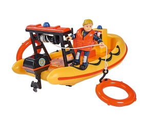 Barca de salvare Simba 109251047 cu figurina Penny, mecanism de cablu, 20cm, galben-portocalie - Img 2