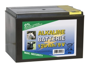 Baterie Alkalina Kerbl 44228 Power Block 9V, 120Ah, dimensiuni 165x110x110mm