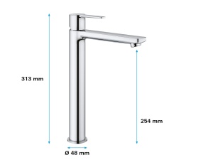 Baterie baie Grohe Lineare 23405001 montaj simplu crom economisire apa - Img 7