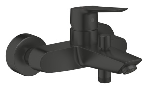 Baterie baie GROHE Start 242062432 montare pe perete finisaj negru mat functie economisire apa