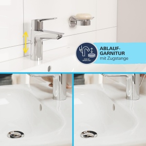 Baterie bidet GROHE StartEdge 23345001 economisire apa crom instalare usoara - Img 8