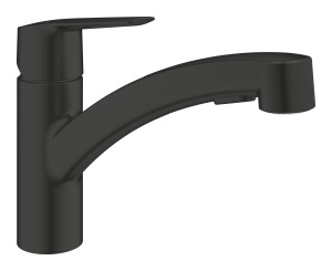 Baterie bucatarie GROHE Start 305312431 negru mat cu dus extractibil economisire apa