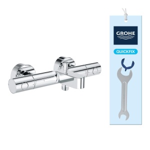 Baterie pentru cada GROHE Precision Get, crom, cu tehnologie de economisire a apei