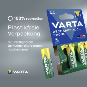 Baterie reincarcabila VARTA AAA 800 mAh, 4 bucati, Ni-Mh, pentru aparate electronice - Img 4