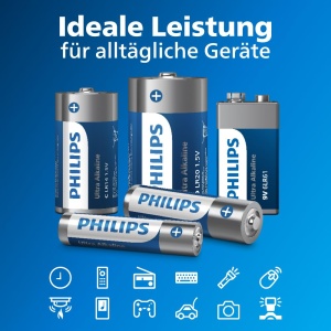 Baterii Alcaline Philips Ultra AAAAA, 40 bucati, design sigur - Img 4