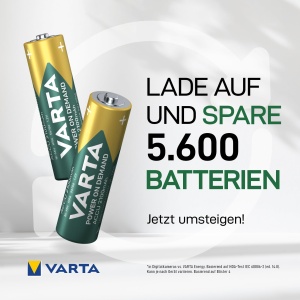 Baterii reincarcabile VARTA AA, 2100 mAh, 16 buc, Ni-MH, Power on Demand - Img 4