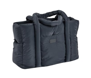 BEABA, Geanta scutece pentru bebelusi, Ultra practic, 10 buzunare interioare si exterioare, accesoriu integrat pentru carucior, covoras de infasat detasabil, geanta frigorifica, geanta Paris Puffy, gri heather - Img 2