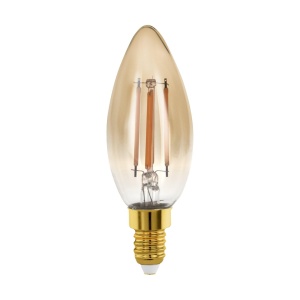 Bec LED decorativ EGLO E14, 4W, dimabil, lumina calda, design vintage