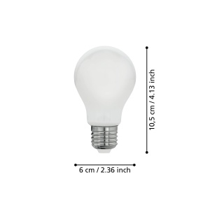 Bec LED EGLO E27, 7W, 806 lumeni, lumina calda, 2700K - Img 2