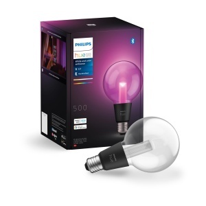 Bec LED inteligent Philips Hue White Color Ambiance Lightguide G95, dimmabil, 16 milioane culori