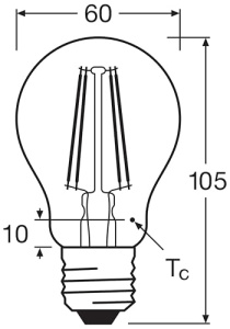 Bec LED Osram Base Classic A60, E27, 806 Lumen, Alb Rece, Set 5 Bucati - Img 6
