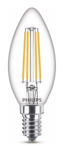 Bec LED Philips Classic E14, 60W, Lumina calda, Design clar - Img 2