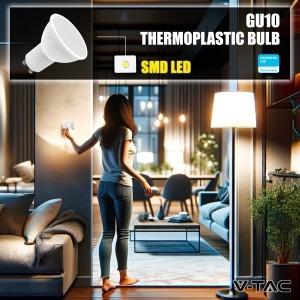 Bec LED V-TAC GU10, 4.5W, 400 Lumen, 3000K, 3 bucati - Img 5
