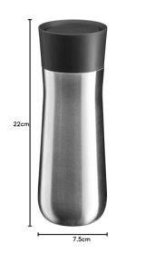 Becher Izolant WMF Impulse 350 ml, Capac Automati, 360 Deschidere, Argintiu - Img 10