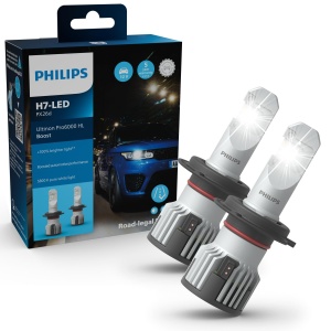 Becuri auto LED Philips Ultinon Pro6000 Boost H7 300 luminozitate 5800K