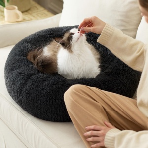 BEDSURE Pat pentru Animale O 50 cm Plus Culoare Gri Inchis Lavabil - Img 8