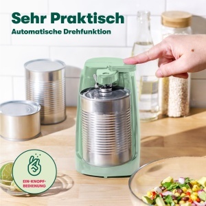 Bella Electric Dosenoffner Salbeigrun Multifunctional cu Cutit din Otel Inoxidabil - Img 6