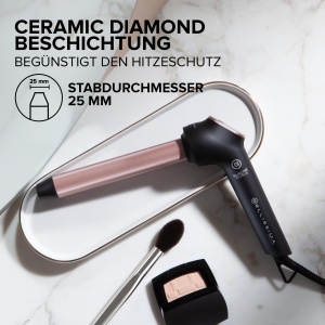 Bellissima Sublime Curls, ondulator, diametru 25 mm, afisaj, 3 temperaturi, acoperire ceramica diamantata, caldura constanta, varf anti-marca, incalzire rapida, cablu de 1,8 m - Img 5