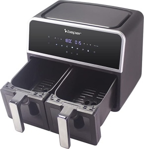 BEPER P101FRI090 Air Fryer cu camera dubla, 9 L (4,5 per cos) - Air Fryer 2 camere cu 7 programe - Img 6