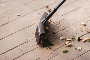 Besen cu maner Fiskars Solid, 38 cm, negru, PowerClean - Img 7