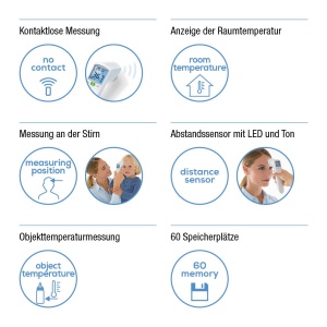Beurer FT 100, termometru clinic fara contact cu tehnologie de masurare in infrarosu - Img 2
