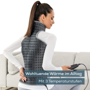 Beurer HK 64 Grey Perna Electrica pentru Spate si Gat 3 Trepte de Temperatura Lavabila - Img 2
