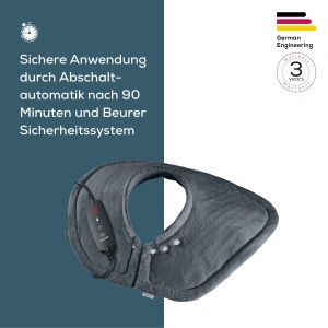 Beurer HK 66 Perna Electrica pentru Umeri si Gat Forma Ergonomica 3 Trepte de Temperatura - Img 3